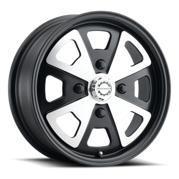MW-730M Schnell Wheel, Size: 15" x 5.50", Bolt Pattern: 4 x 130 mm [Finish: Black and Machined]