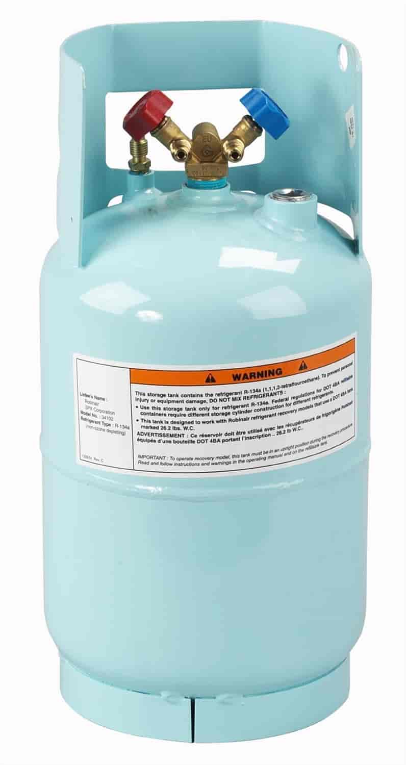 Empty 30 lb. Tank for R-134A Refrigerant (Tank Only)