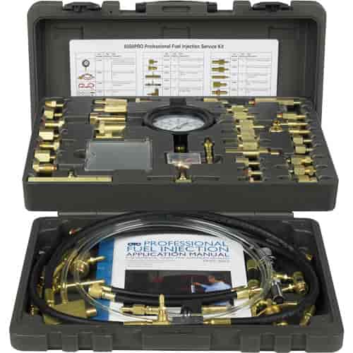 Pro Master Fuel Injection Service Kit Perform Fuel Pressure Tests For weak Fuel Pumps Or Filters, Leak Down Tests Includes:
