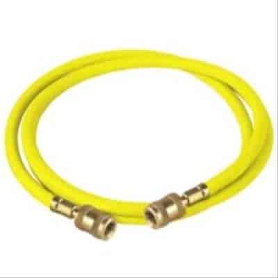 60in Yellow Enviro-Guard 3/8in Hose With Standard Fitting