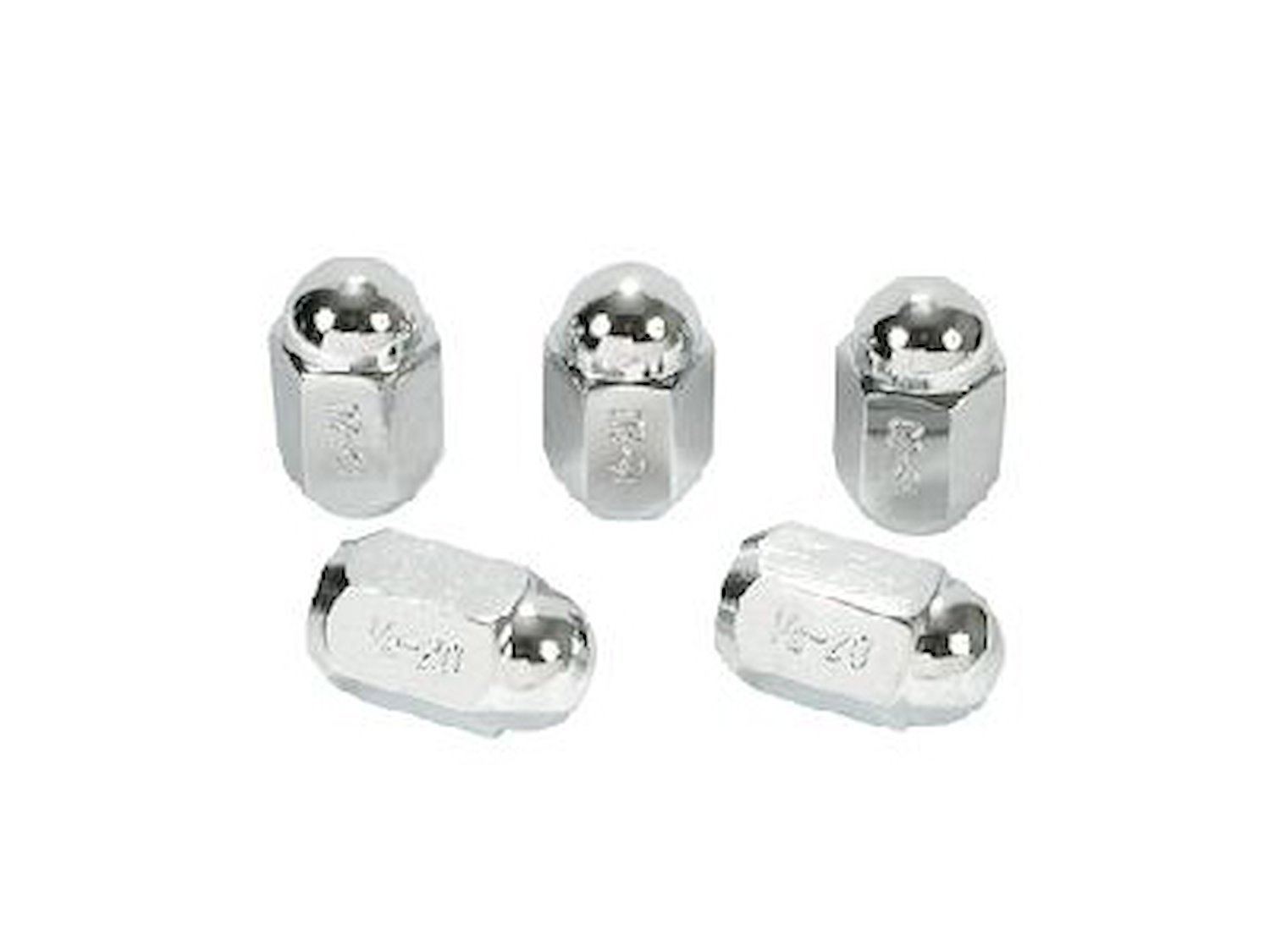 Chrome Lug Nuts - OE Steel Thread Size: 1/2" -20 RH