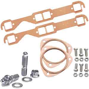 Copper Exhaust and Collector Gaskets with Stainless Steel Header Stud Kit SB-Chevy