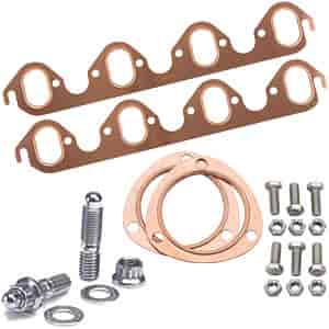 Copper Exhaust and Collector Gaskets with Stainless Steel Header Stud Kit BB-Ford 429-460