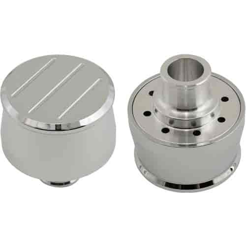 Push-On Style Aluminum Breather Fits 1.22" OD Holes
