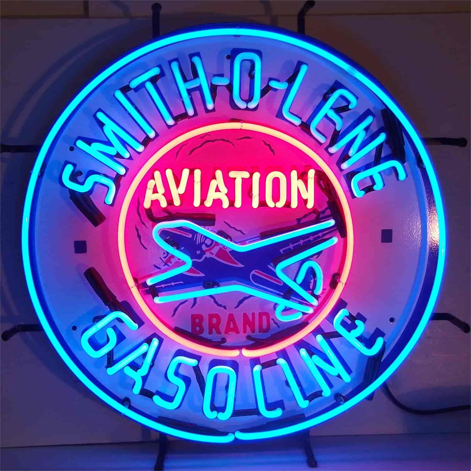 Smith-O-Lene Aviation Gasoline Neon Sign