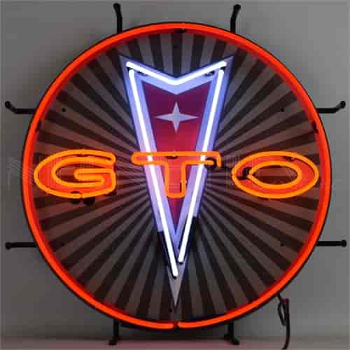 Pontiac GTO Neon Sign w/ Backing