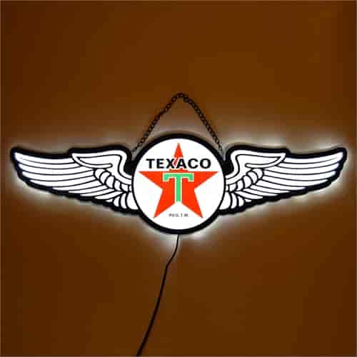 Backlit LED Sign Texaco Wings