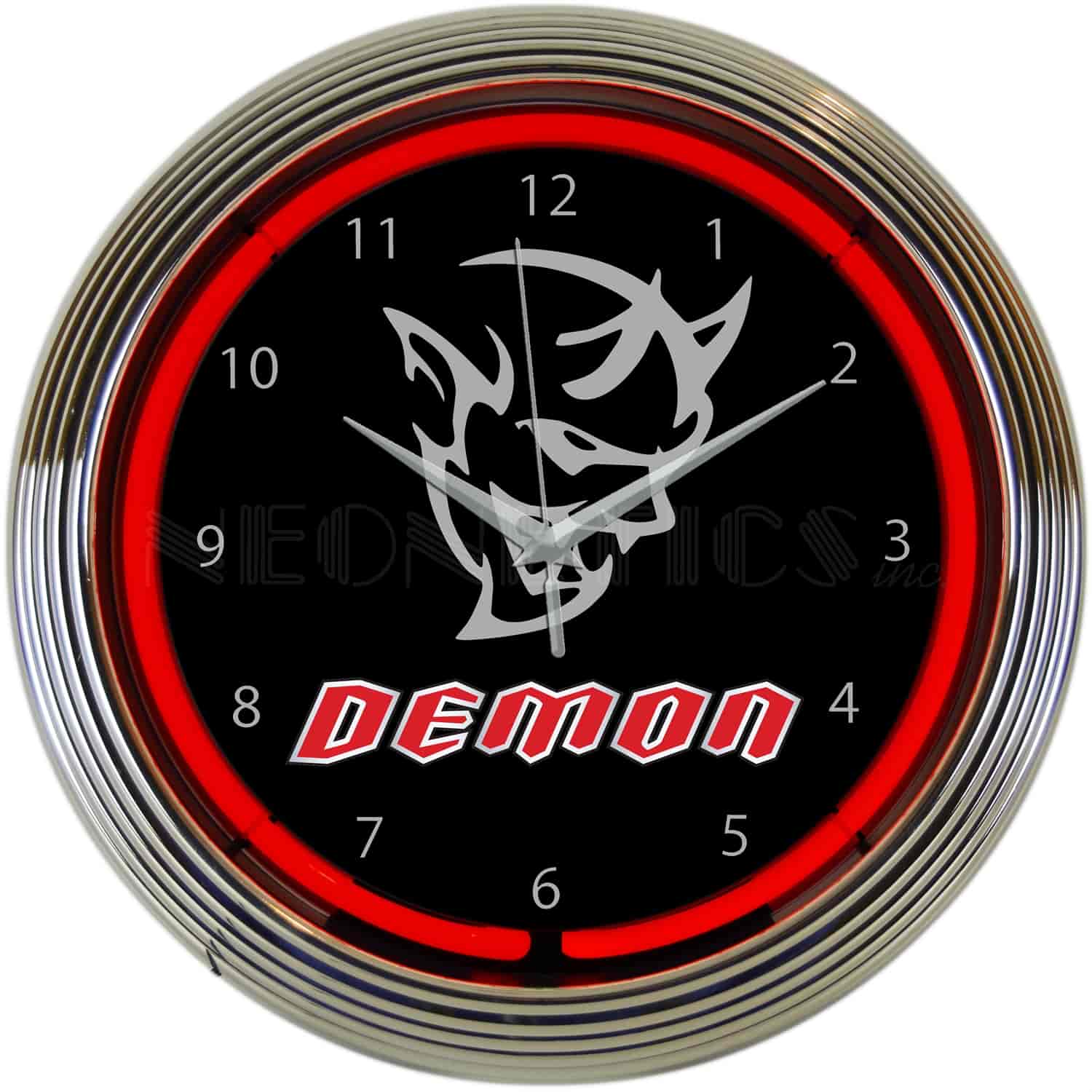 Dodge SRT Demon Red Neon Clock
