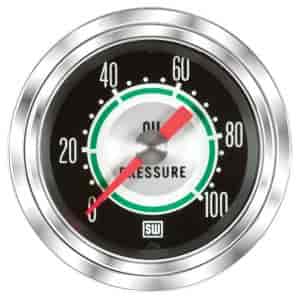 Green Line Series Oil Pressure Gauge, 2-1/16 in. Diameter, Mechanical