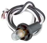 Replacement Push-In Light Socket and Clear Light Bulb, 2-Wire