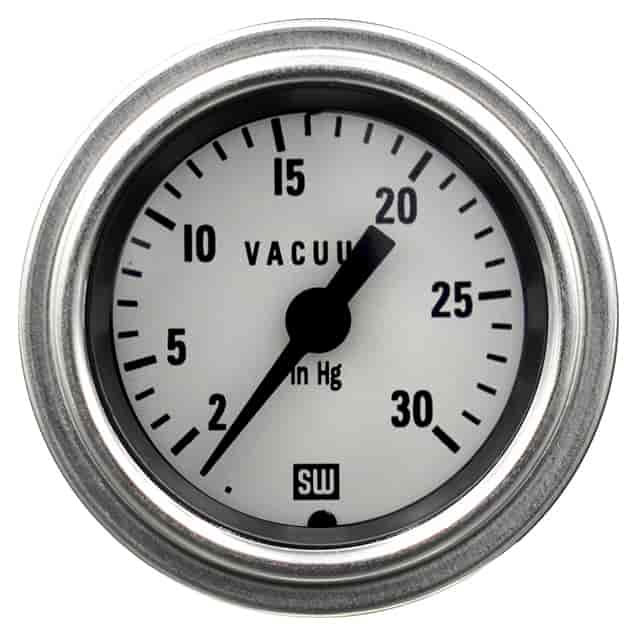 Deluxe-Series Vacuum Gauge, 2-1/16 in. Diameter, Mechanical -
