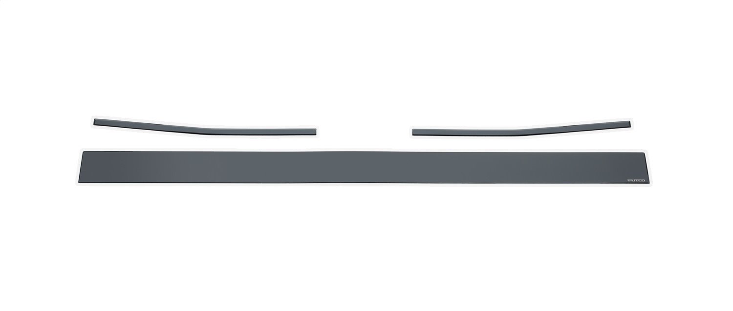 Black Platinum Tailgate Accents Ford F150-Stainless Steel-Upper & Lower Tailgate Accent-3 pcs.