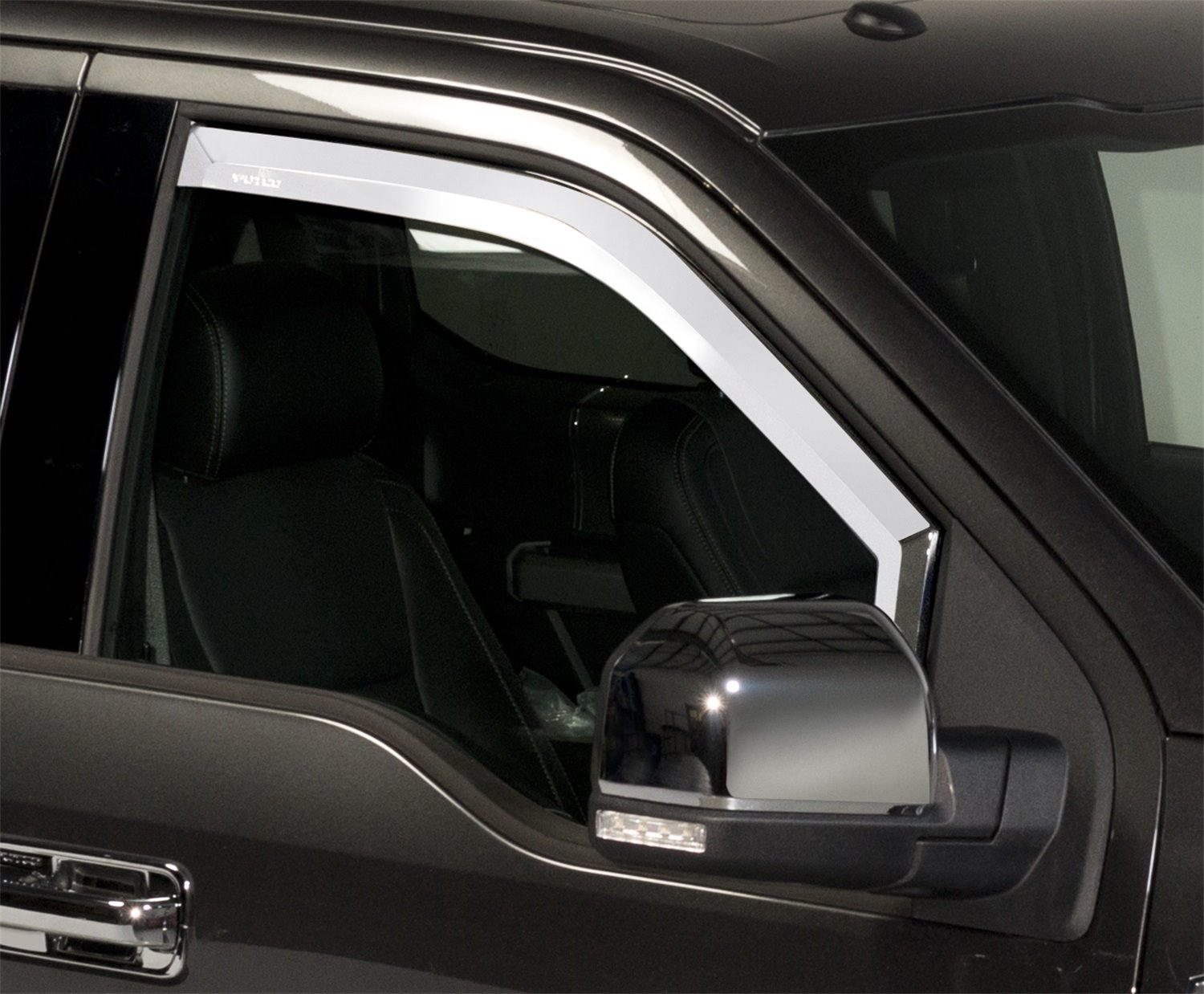 Chrome Window Visors Ford F150-Super Crew / Super Cab / Regular Cab Front Only