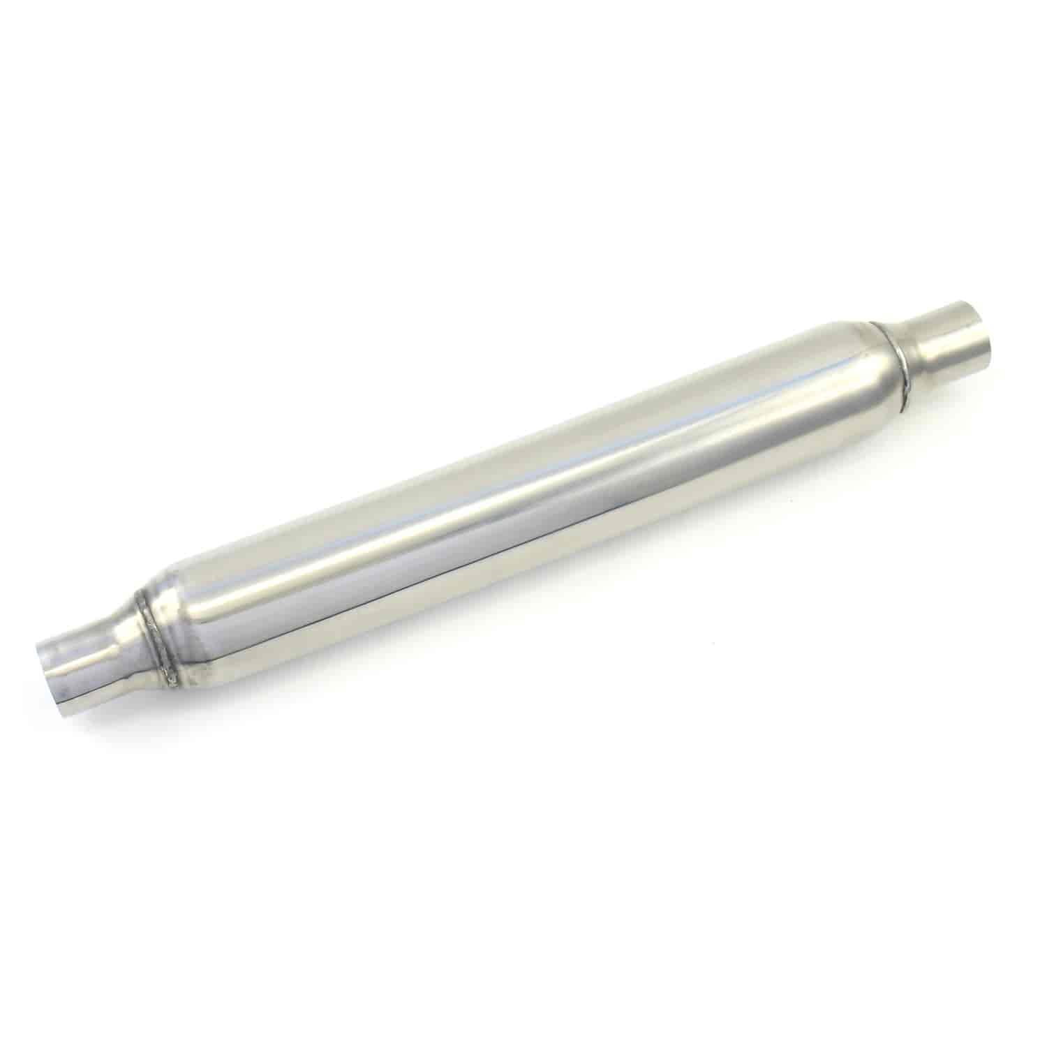 Street Rod Stainless Muffler 2" Inlet/Outlet
