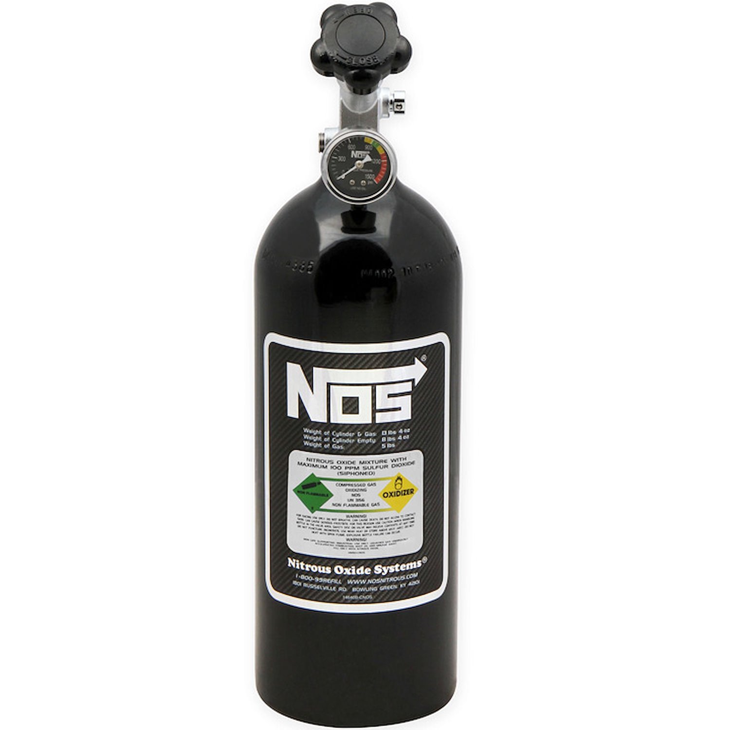 16 3/4 in NOS 14730BNOS Nitrous Bottle Capacity 5 lbs 5 1/4 Length Diameter 