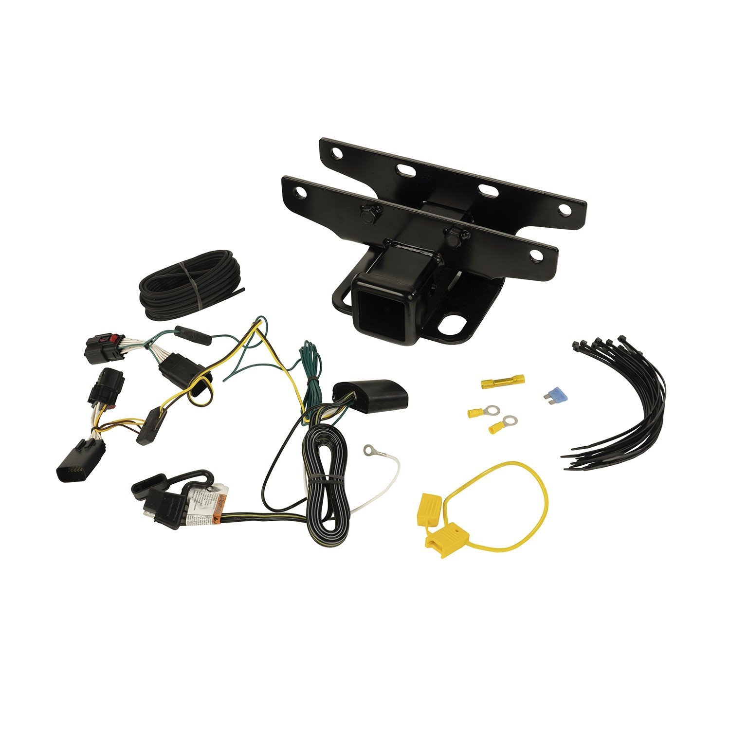2 In. Receiver Hitch Kit with Wiring Harness for 2018-2020 Jeep Wrangler JL