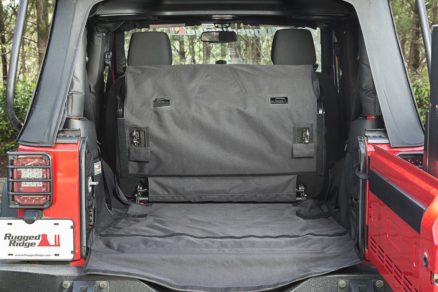 C3 Cargo Cover for 2007-2018 Jeep Wrangler JK 2-Door Without Subwoofer