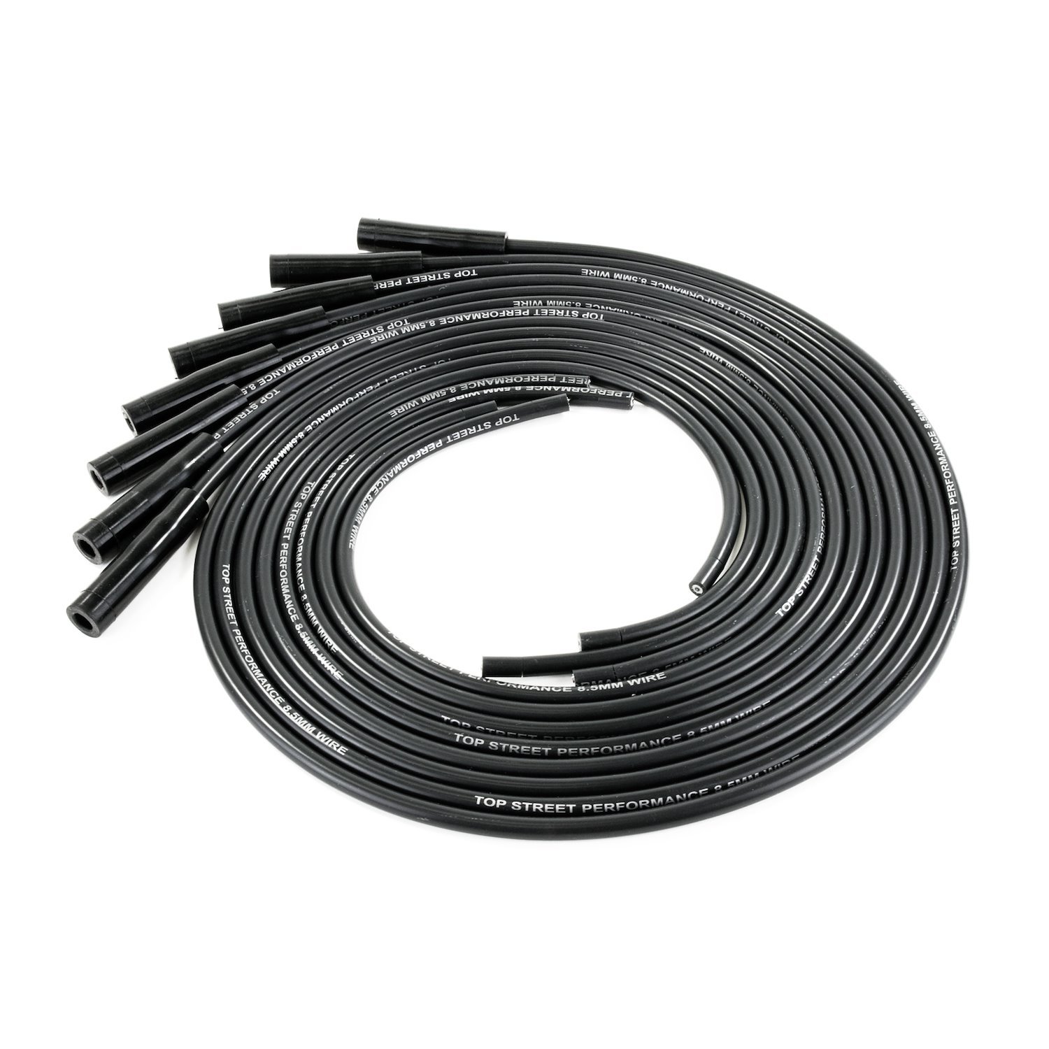 85080 Universal Ignition Wires, 8.5mm Black, Straight Plug Boots