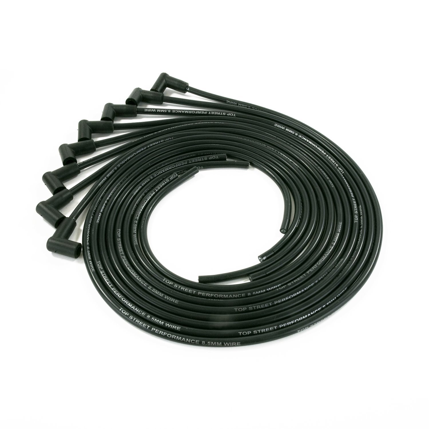 85090 Universal Ignition Wires, 8.5mm Black, 90-Degrees Plug Boots