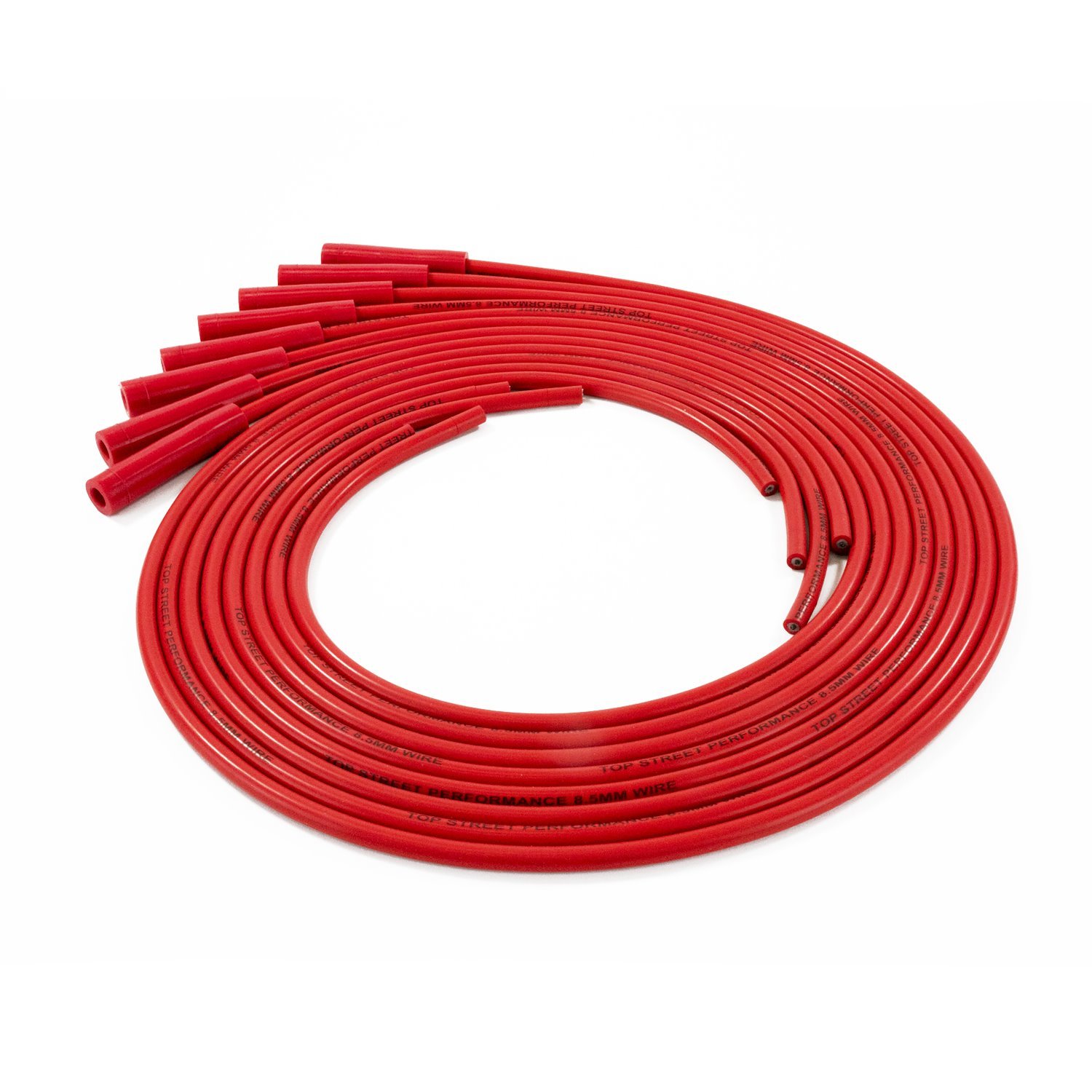 85280 Universal Ignition Wires, 8.5mm Red, Straight Plug Boots