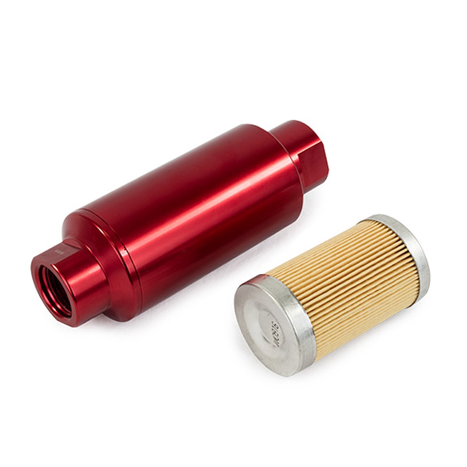 JM1021R Fuel Filter w/ 10 Micron Paper Element, Red