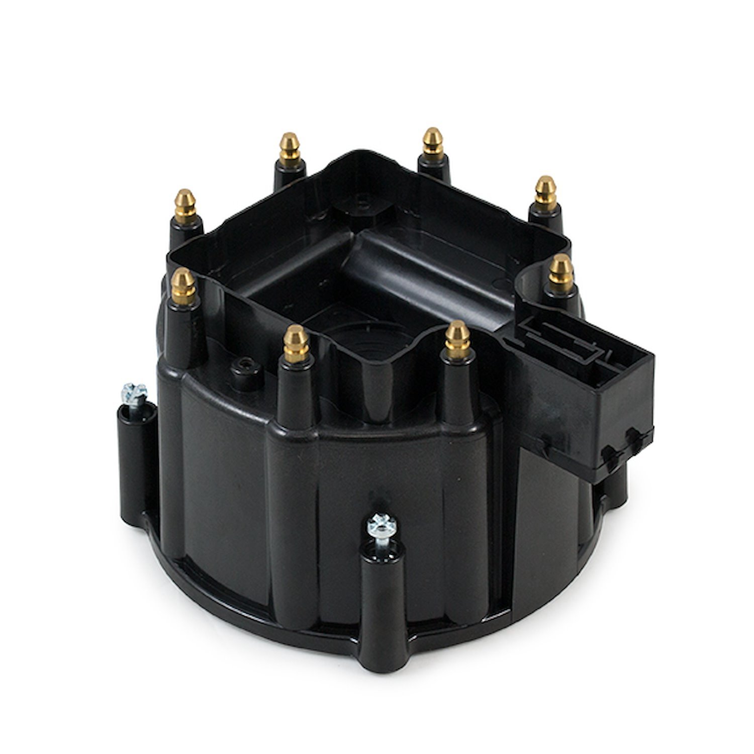 JM6904BK HEI Distributor Cap, 8 Cylinder Male, Black