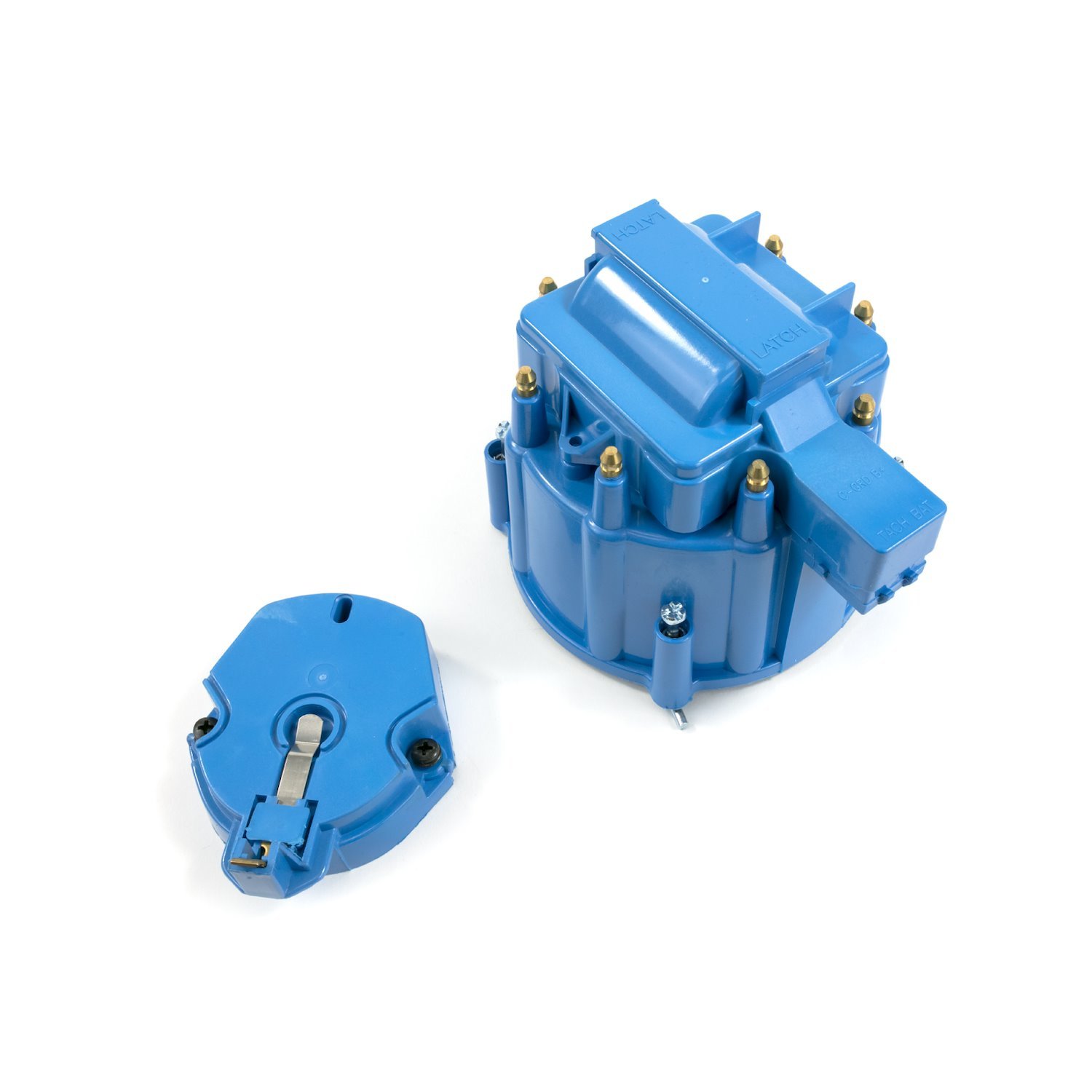 JM6951BL HEI Distributor Standard Cap and Rotor Kit, 8 Cylinder Male, Blue