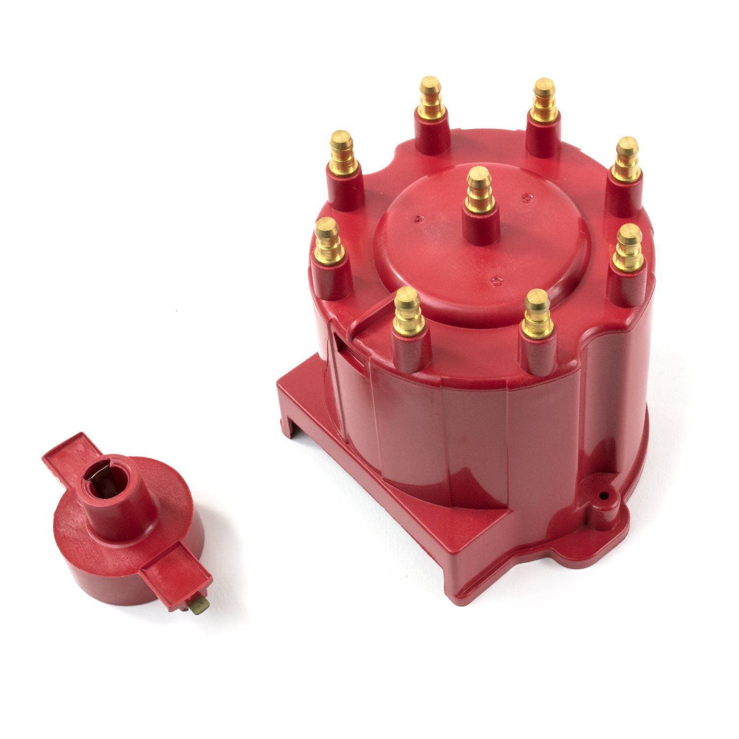 JM6984R GM EFI Distributor Cap and Rotor Kit, 8 Cylinder Male, Red