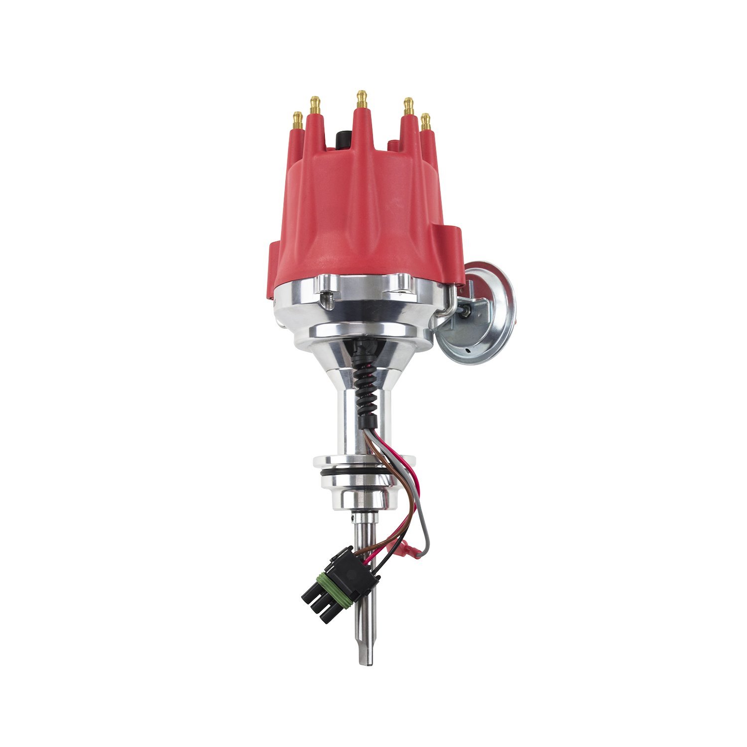 JM7730R Pro Series Pro Billet Distributor, Chrysler "FirePower" (Hemi) V8 (392), Red