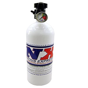 10 LB BOTTLE (PURE-FLO 45 DEGREE VALVE) (6.89 DIA. X 20.19 TALL) WITH GAUGE