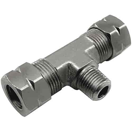 Tee Adapter Fitting 3/8" Compression X 1/8" Male NPT