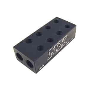 Black 2 In 16 Out Distribution Block (2) 1/8" NPT Inlets