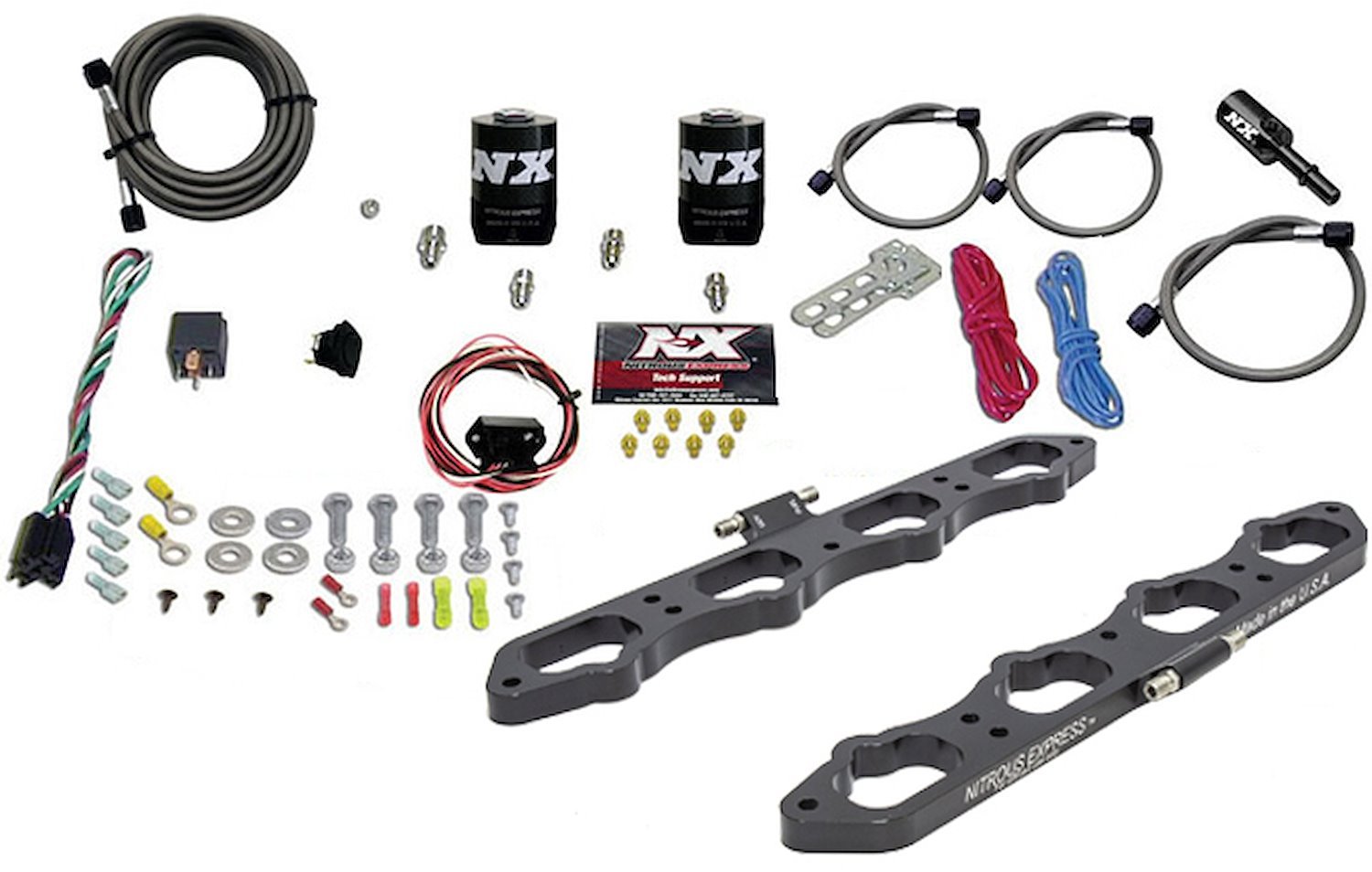 Direct Port Nitrous Plate System fits Select Ford 5.0L Coyote Engines - Without Bottle