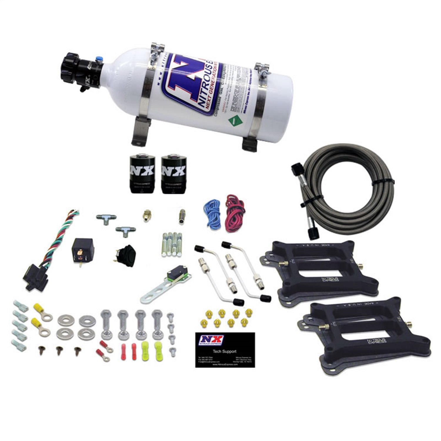 Conventional Stage 6 Nitrous Plate System Dual Holley 4150 Carb Spray Plates