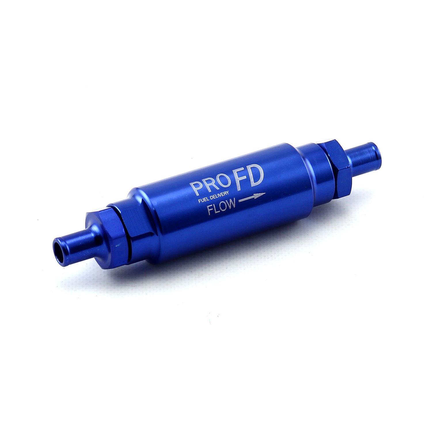 PCE132.1009.02 Inline Billet Aluminum Fuel Filter [9/16 in.-18 - 9/16 in.-18 Male, Blue]