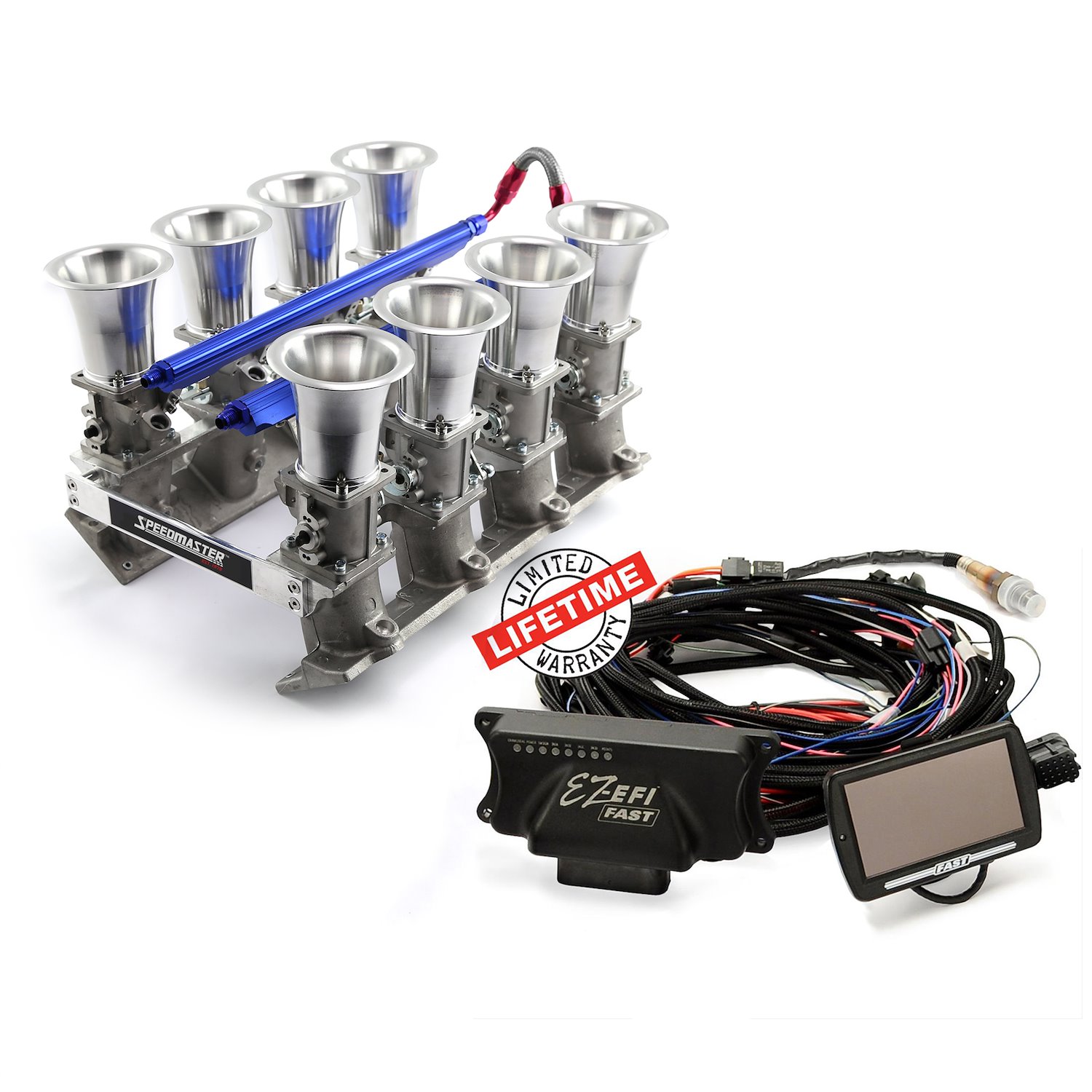 Chevy GM LS3 EFI Manifold / FAST EZ-EFI 2.0 Self-Tuning Fuel Injection System