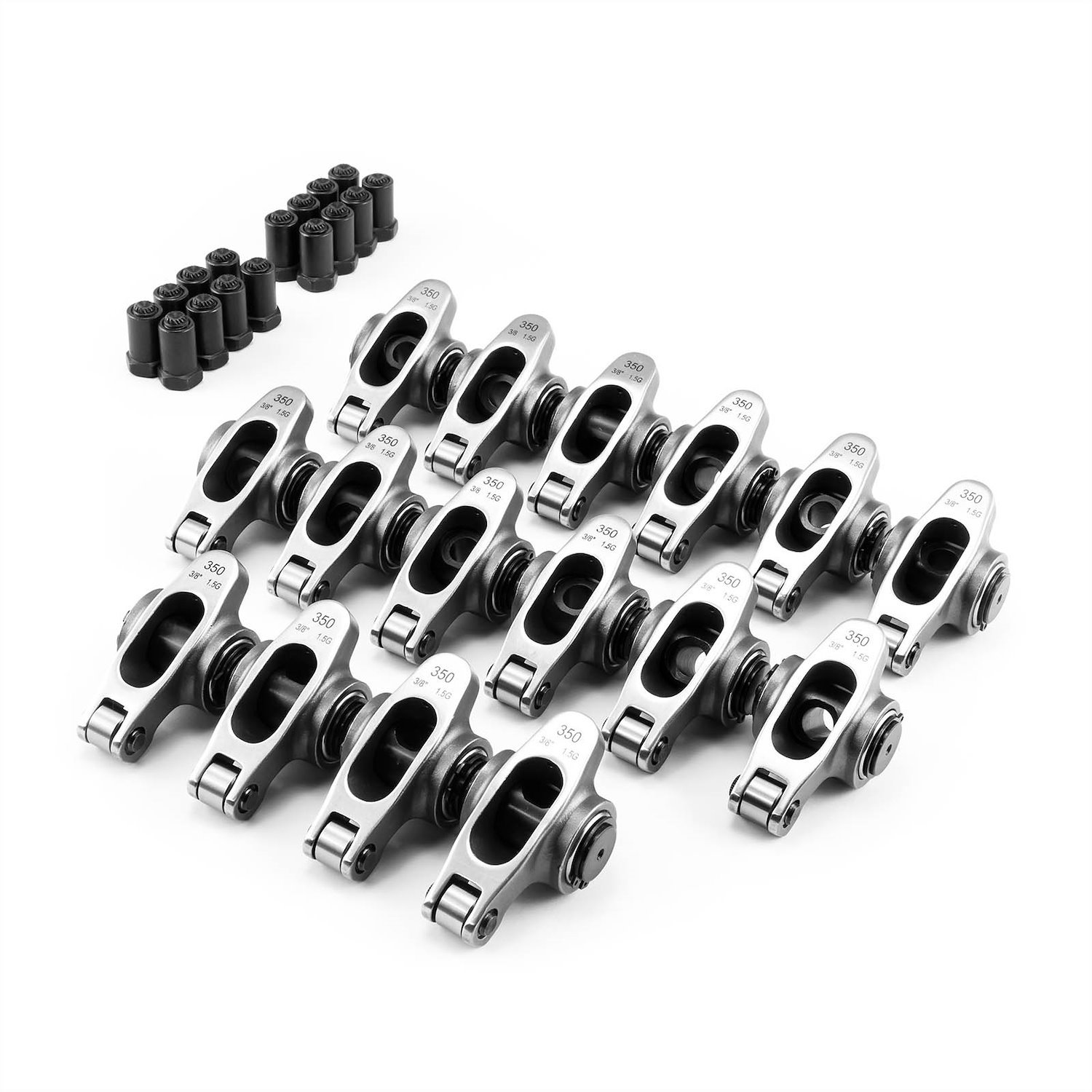 Stainless Steel Roller Rocker Arm Set Small Block Chevy 350, Ratio: 1.5