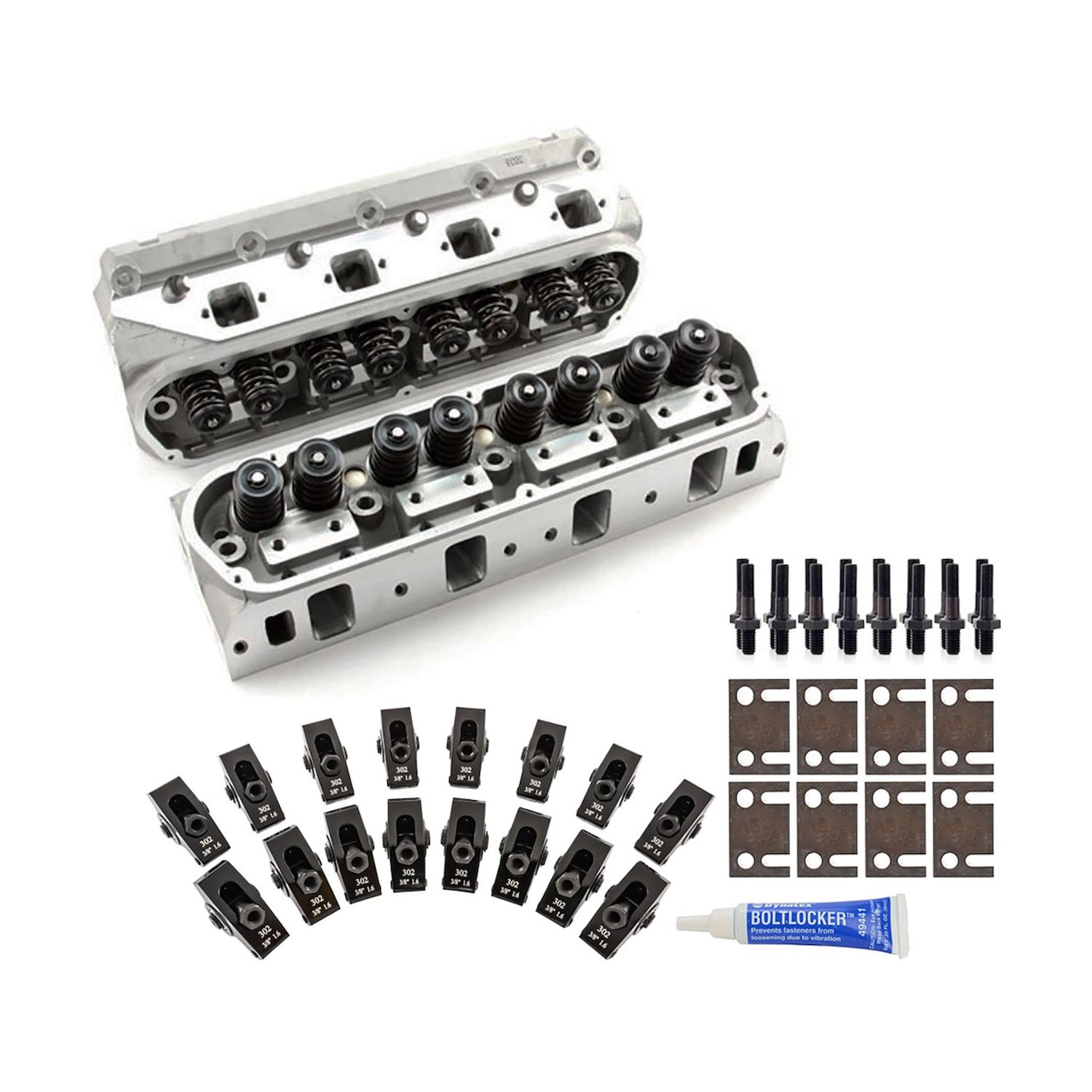 Small Block Ford Cast Aluminum Cylinder Head Kit