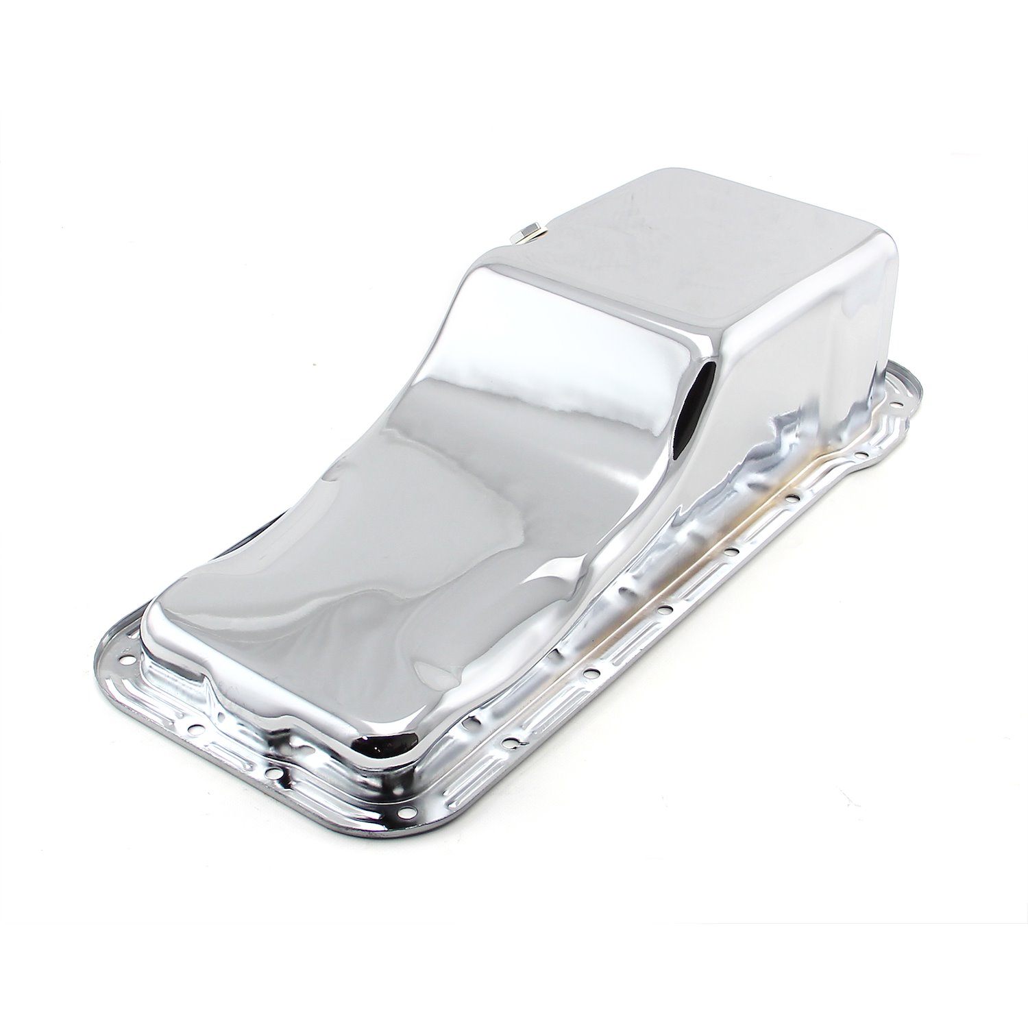 PCE300.1045 Steel Oil Pan, Ford FE 390/427/428, Front Wet Sump [Chrome]