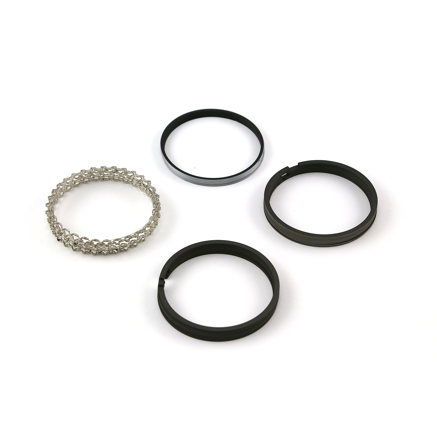 4.020 Bore - 1/16 - 1/16 - 1/8 Plasma Moly Piston Ring Set - Zero Gap