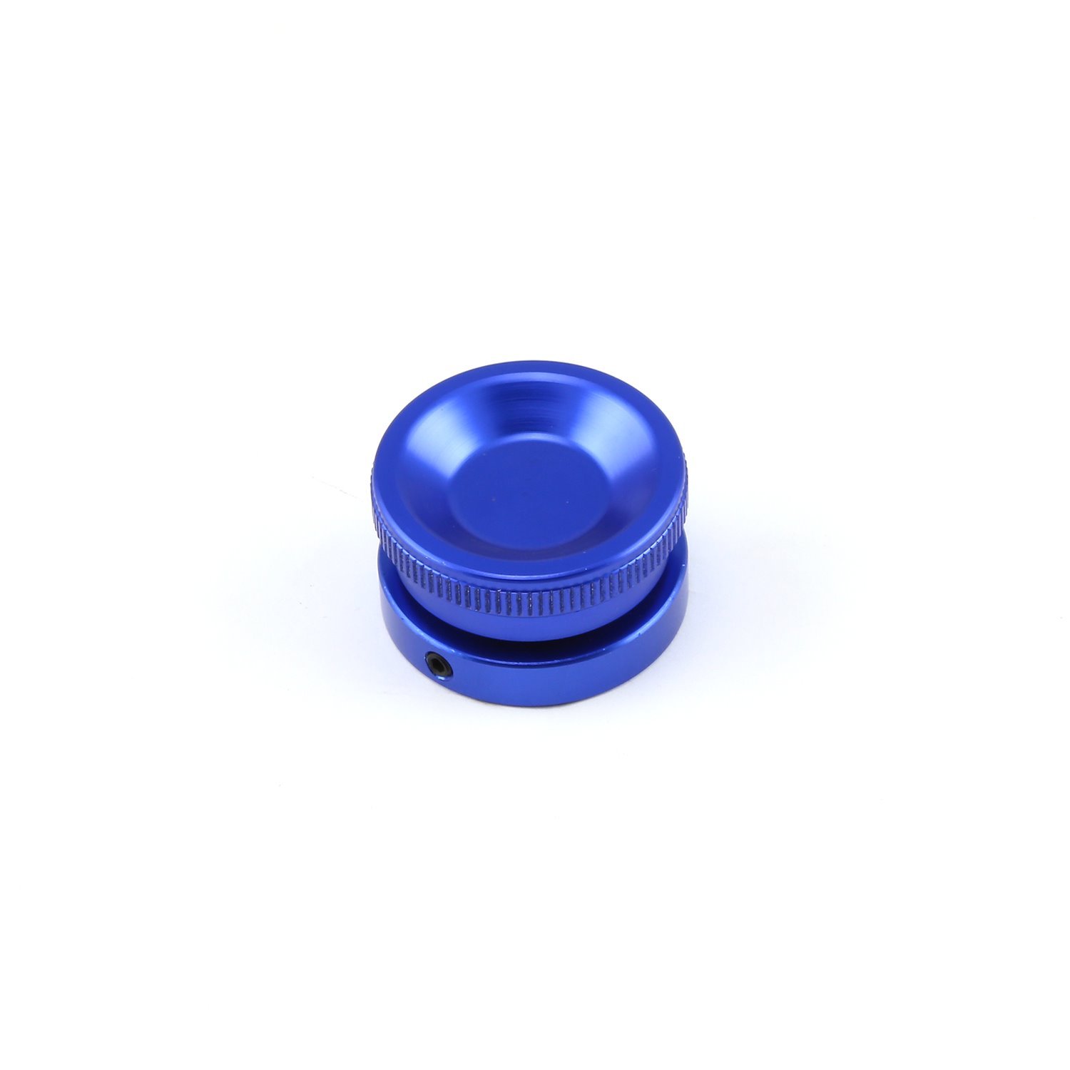 Billet Aluminum Screw-in Valve Cover Oil Filler Cap Kit - Blue Anodized