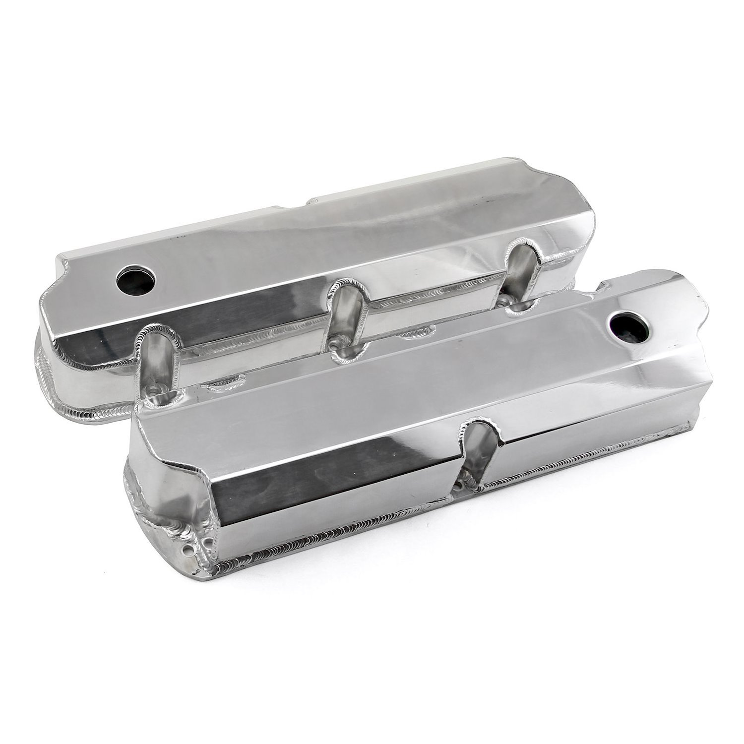 Polished Fabricated Aluminum Valve Covers Ford Small Block