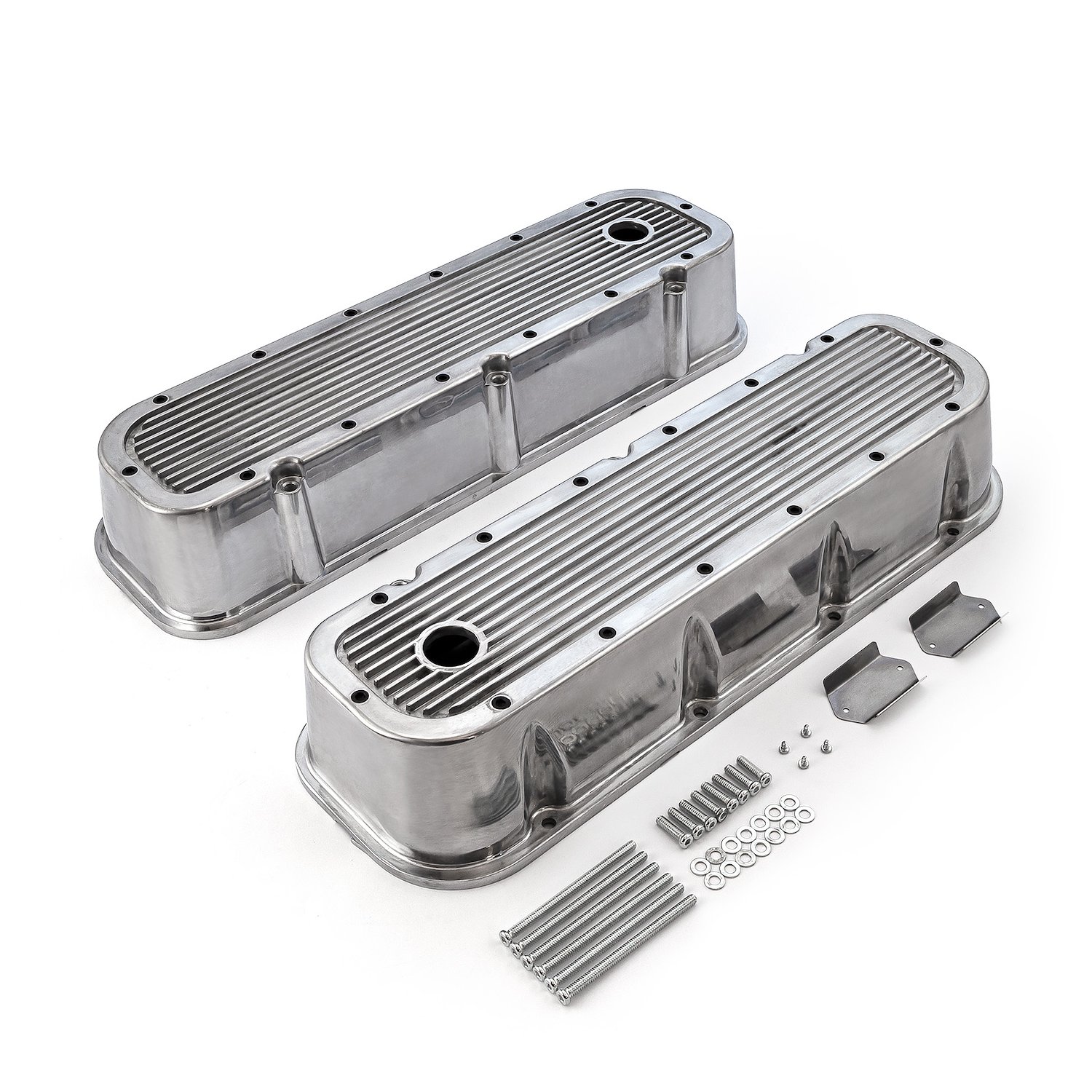 Aluminum Valve Covers Big Block Chevy 454 [Polished] — SPEEDMASTER