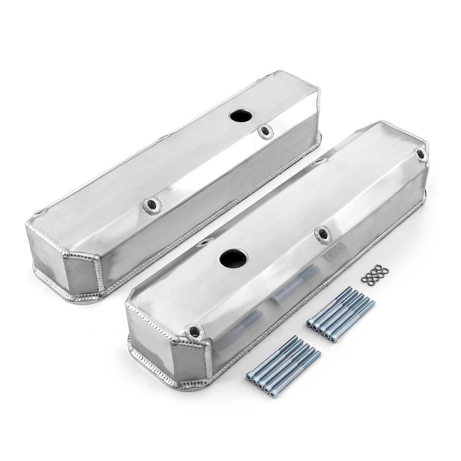 Fabricated Aluminum Valve Covers Small Block Mopar 318/340/360 [Natural Finish]