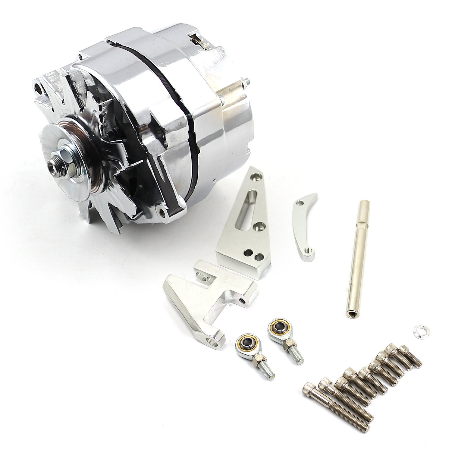 High-Output 1-Wire Alternator and Bracket Kit Small Block Chevy 350