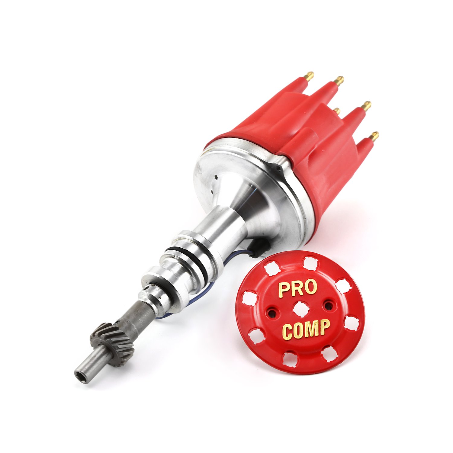 8000-Series Pro-Billet Distributor Ford 289/302W [Red Screw-On Cap]