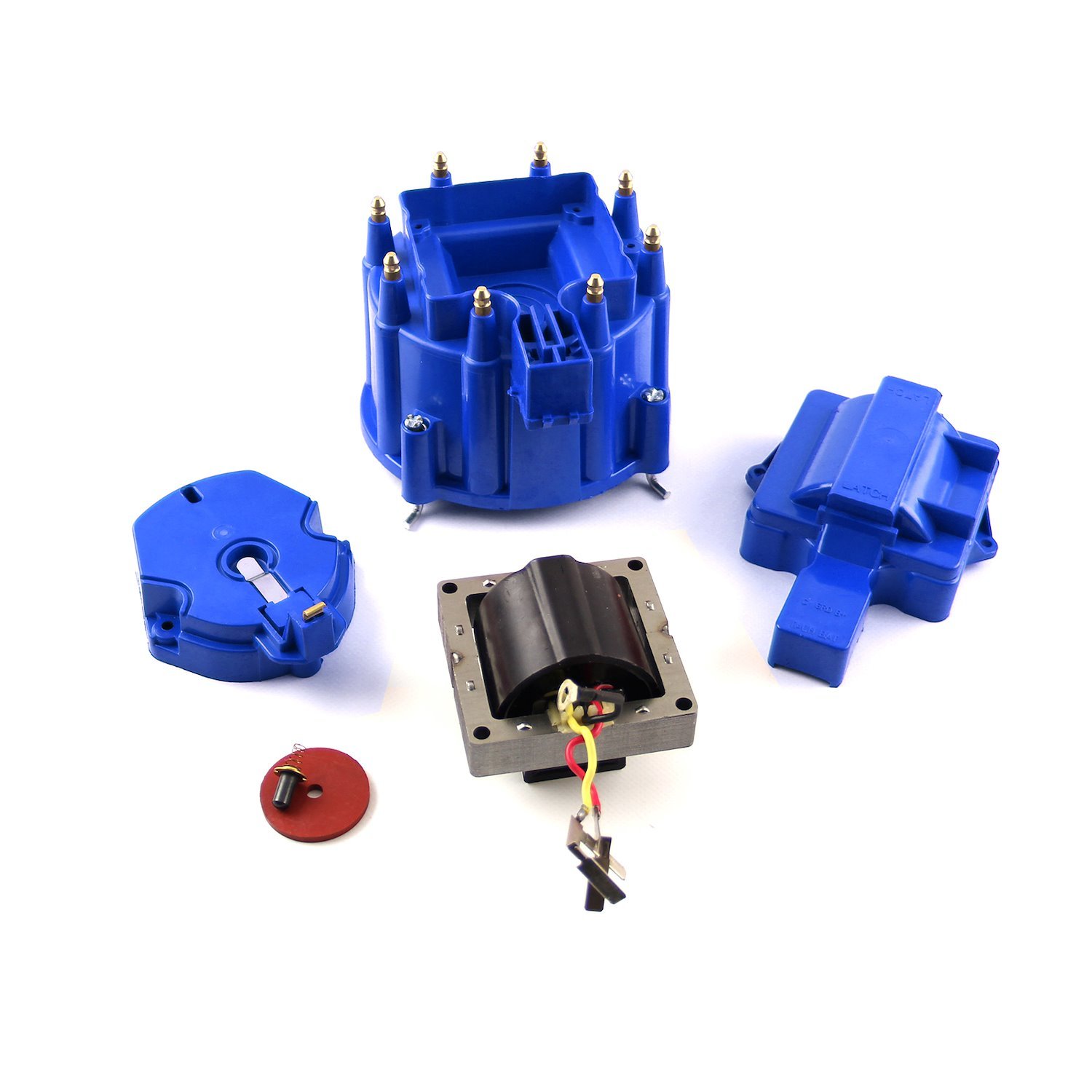 HEI Distributor Cap and Rotor Upgrade Kit [Blue]