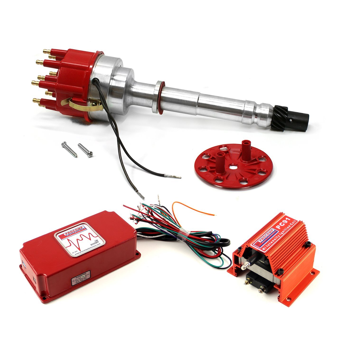 Ignition System Combo Kit Small Block Chevy 350/Big Block Chevy 454 [Pro-Billet Distributor 6AL CDI Ignition & Coil]