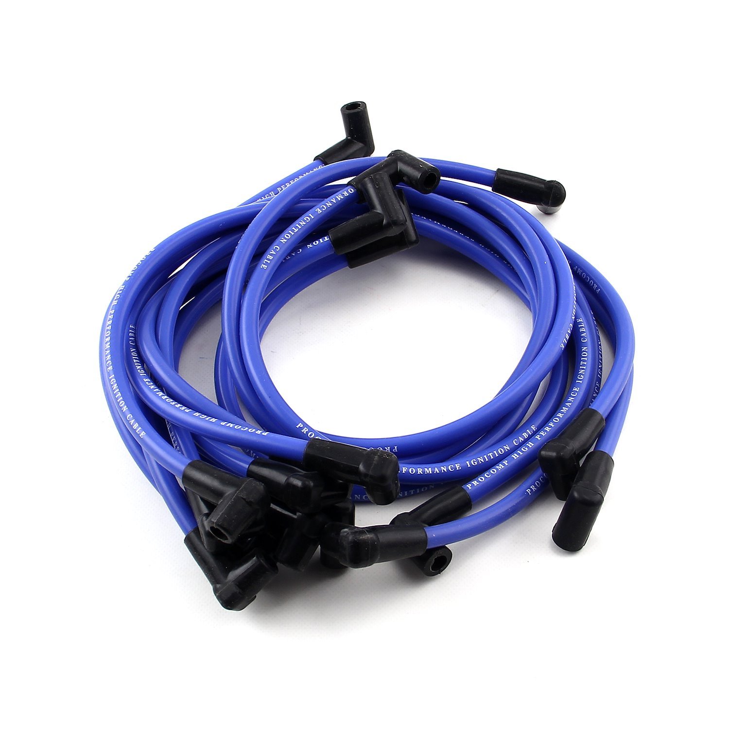 PCE390.1005 Universal Spark Plug Wires [90 Degree to 90 Degree, Over Valve Cover, Male, Blue]