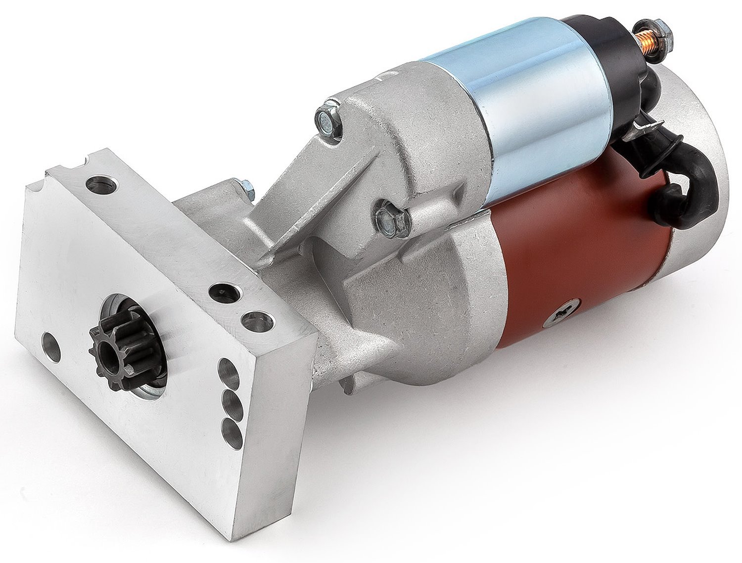 Mini Tilton-Style High-Torque Starter for Small Block Chevy 350, Big Block Chevy 454 [Red Painted Finish]
